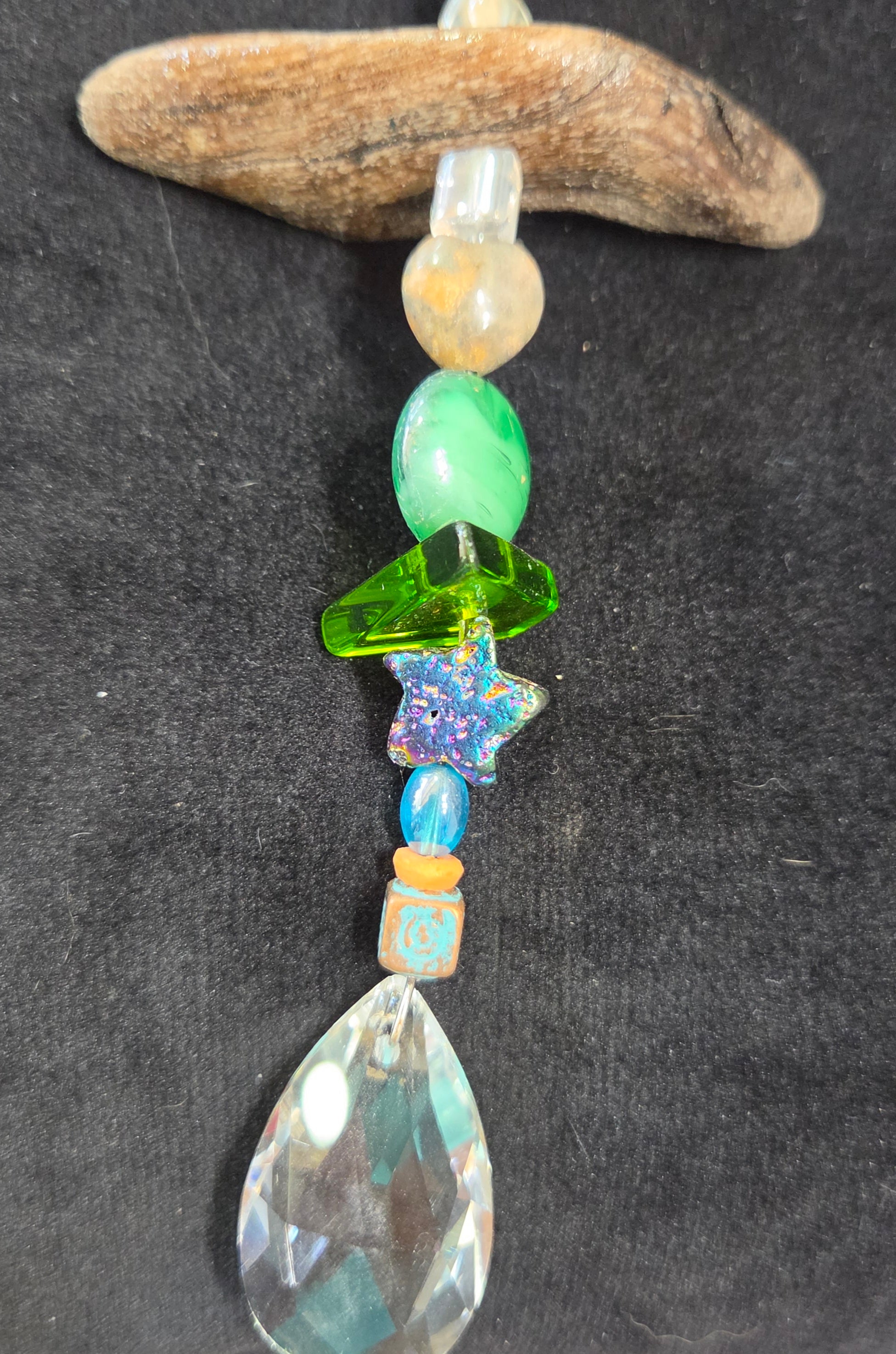 Tidepool Treasures a handcrafted one-of-a-kind driftwood suncatcher