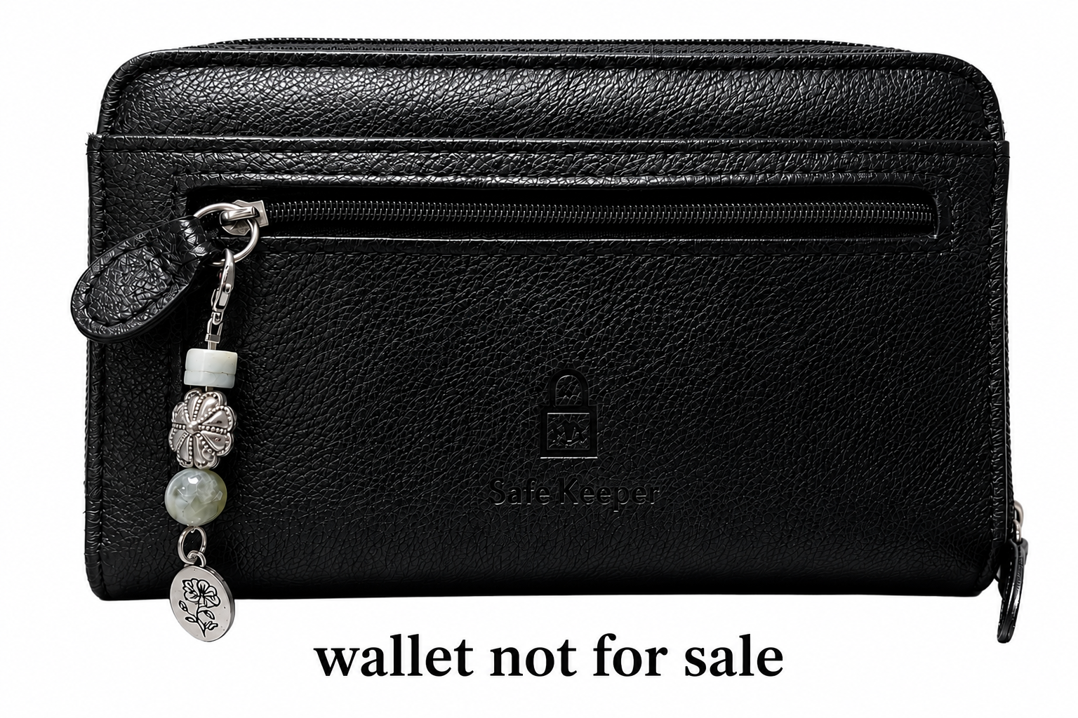 Floral Serenity Zipper Charm