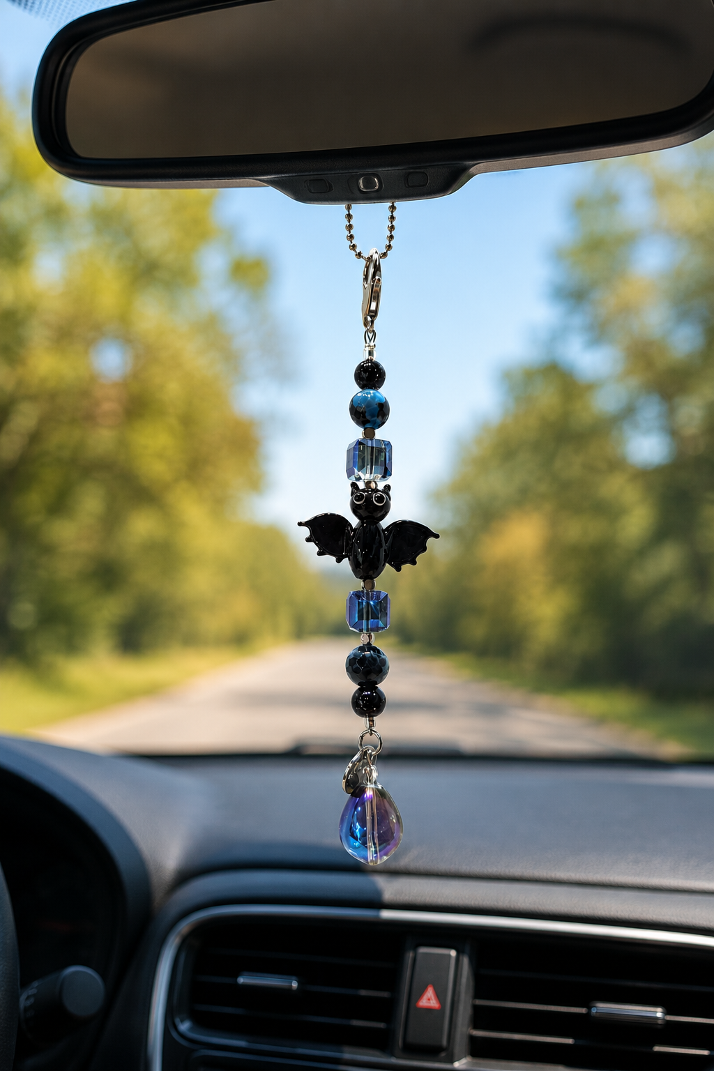 Midnight Flight Rearview Mirror Charm