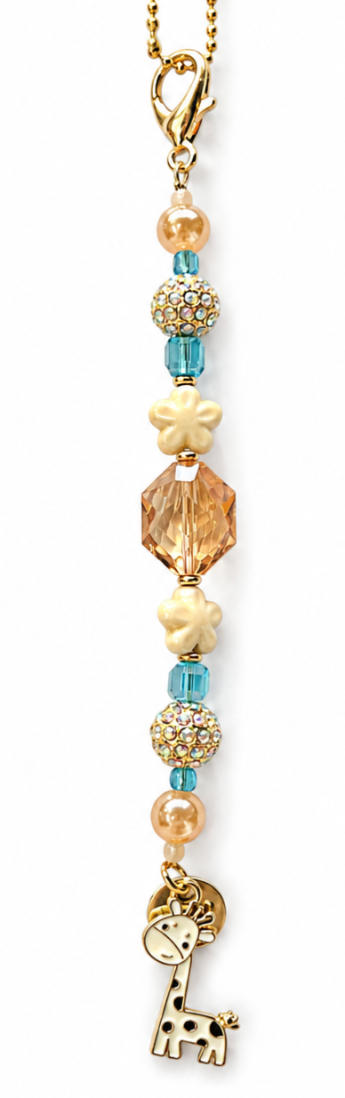 Giraffe Dreams Rearview Mirror Charm